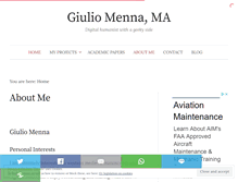 Tablet Screenshot of giuliomenna.net